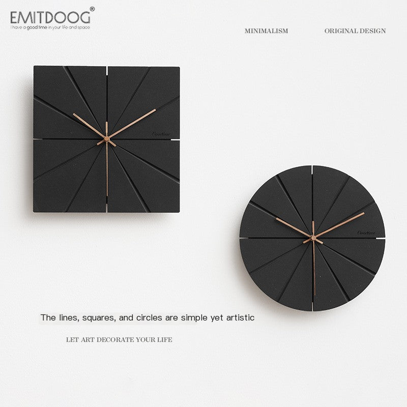 Modern Minimalist American Wall Clock for Home Decor