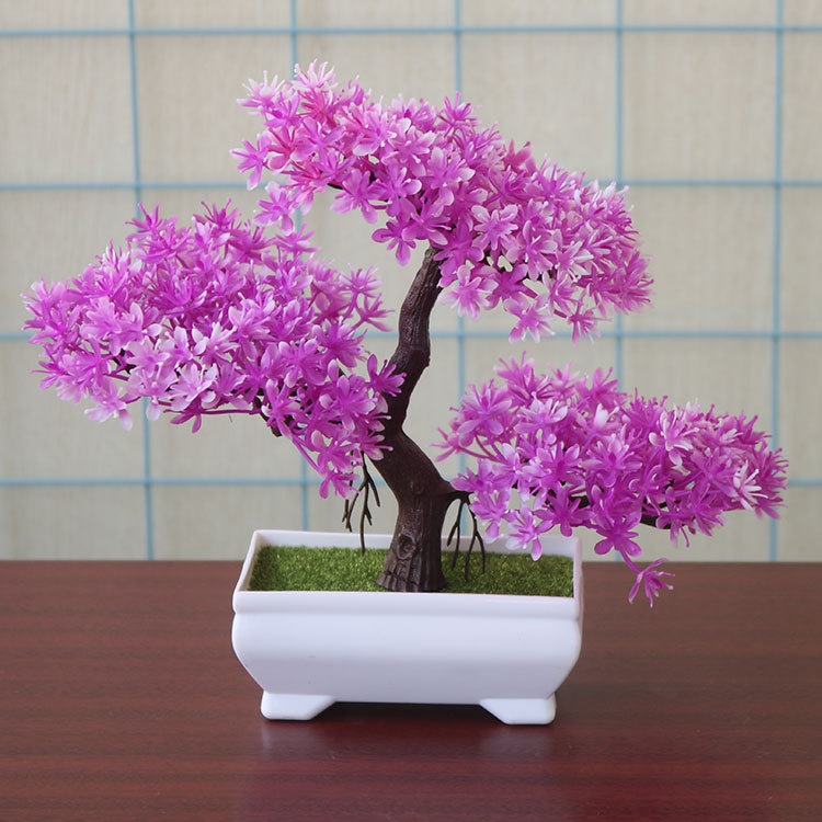 Decorative Artificial Bonsai Plant – Faux Tree for Desk & Shelf
