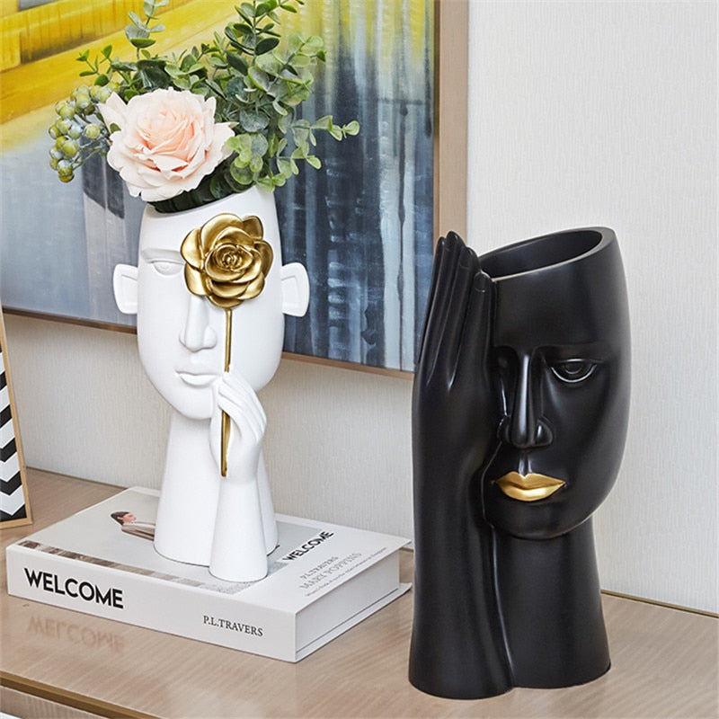 Kreative moderne Vase – Skulpturale Wohnzimmerdekoration