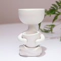 Ceramic Figurine Vase, Home Decor Planter Piece