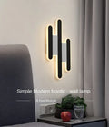 Lampada da parete lineare moderna a LED – Applique a striscia minimalista per camera da letto e corridoio
