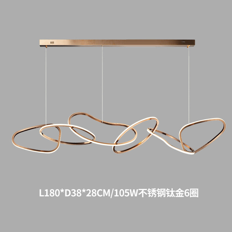 Minimalist Stainless Steel Pendant Light – Modern Hanging Lamp for Dining Room & Kitchen